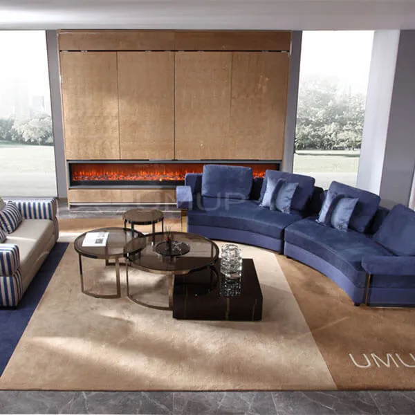 Postmodern Semicircle Sofas Leather Modern Luxury Sofa JS-LS15 - Luxury